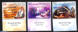 Israel 2023 Festivals 3v, Mint NH, Religion - Judaica - Unused Stamps