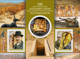 Djibouti 2023 Tutankhamun's Tomb, Mint NH, History - Various - Explorers - Round-shaped Stamps - Art - Architecture - Exploradores