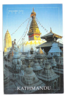 KATHMANDU - SWAYAMBHU NATH STUPA - THE MONKEY TEMPLE - Bon état Avec Timbre - Nepal