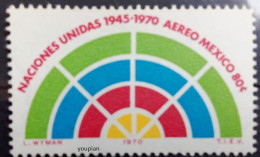 Mexico 1970, 25 Years Of UNO, MNH Single Stamp - Mexiko