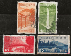 Japon 1938 N° Y&T : 279 à 282 Obl. - Gebraucht