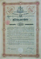 Ville Capitale De Budapest - Oblig. De 200 Couronnes 4% (1897) - Other & Unclassified