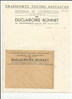 43 -  LA RENAISSANCE PRES LE PUY - Transport Duclairoire - Bonnet - Verkehr & Transport