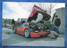 CPM Sport Automobile Formule 1 Circuit De Francorchamps 1999 Une Ferrari F40  Au Réglage Capot Arrière Ouvert - Grand Prix / F1