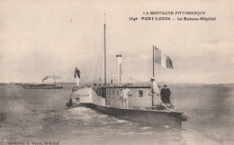 56 PORT-LOUIS  LOCMIQUELIC  LORIENT Le Bateau-Hôpital ..amenant Les Malades Et Blessés à Port- Louis SUP PLAN 1915. RARE - Port Louis