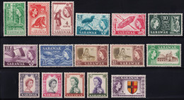 Sarawak. 1955-57  Y&T. 189 / 203, MH. - Sarawak (...-1963)