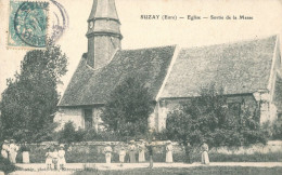 27 SUZAY - Eglise - Sortie De La Messe - TB - Autres & Non Classés