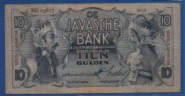 NETHERLANDS INDIES  - P. 79a – 10 Gulden 20.01.1934  F/VF, S/n EO 03677 - Niederländisch-Indien