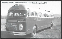 Autobus - Autobus D'écoliers Commission Scolaire De La Ville De Beauport En 1950 - Autobús & Autocar