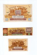 Lot De 3 Billets De Loterie Nationale Anciens Combattants Coloniaux Avec Annamite TB - Billetes De Lotería