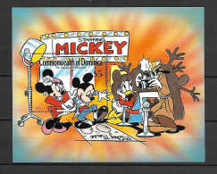 Disney Dominica 1989 The Glamour Of Holywood MS MNH - Disney