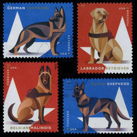 Etats-Unis / United States (Scott No.5405-08 - Chien / Dog) (o) Set / Série - Used Stamps