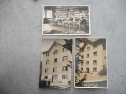 CPA 43 - LE CHAMBON SUR LIGNON - LOT DE 3 CARTES PHOTO DU COLLEGE CEVENOL ET PENSION LES HEURES CLAIRES - Le Chambon-sur-Lignon