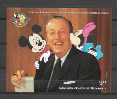 Disney Dominica 1998 Walt Disney MS MNH - Disney