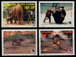 (082) Ivory Coast / Cote Ivoire / Elfenbeinküste  Animals / Animaux / Tiere / Dieren / Philexfrance ** / Mnh  Mi 1211-14 - Côte D'Ivoire (1960-...)