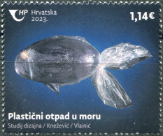 CROATIA - 2023 - STAMP MNH ** - Campaign Against Plastic Pollution In The Sea - Croatia