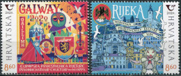 CROATIA - 2020 - SET OF 2 STAMPS MNH ** - European Capitals Of Culture - Croatia