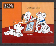 Disney Gambia 1997 101 Dalmatians - One Happy Family MS MNH - Disney