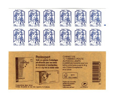Carnet Ciappa "Postexport" YT 852-C1 Et Repère électronique Bleu Droit. Rare, Voir Le Scan. Cote >> 40 €. SOUS FACIALE - Postzegelboekjes