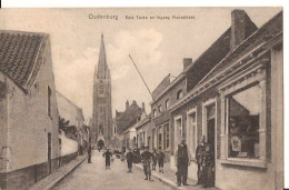 OUDENBURG KERK TOREN En Ingang MARIASTRAAT Feldpost 1917 1407 D1 Geen Uitgever! - Oudenburg