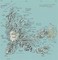 Carte IGN Des Kerguelen  100 X 105 Cm    1 / 200 000 - Carte Geographique