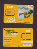 GUINEA BISSAU - MTN Y'ello Boy With Megaphone Unused Chip SIM Phonecard - Guinea-Bissau