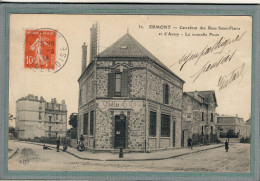 CPA  (95) ERMONT - Aspect De La Nouvelle Poste Au Carrefour Des Rues Saint-Flaive Et D'Aussy En 1914 - Ermont-Eaubonne