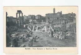 Postal Antigua Italia Roma Foro Romano E Basilica Giulia - Antiquité