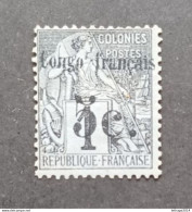 COLONIE FRANCE CONGO FRANCAISE 1891 SAGE OVERPRINT CAT YVERT N 1 MNG - Neufs