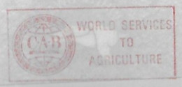 Great Britain 1989 Meter Stamp Pitney Bowes 5000 Slogan CAB International World Services To Agriculture Wallingford - Covers & Documents