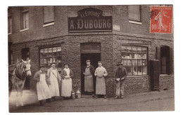 CPP 349 - CARTE PHOTO - PETIT QUEVILLY - Epicerie Dubourg - Le Petit-Quevilly