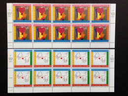 UNO WIEN MI-NR 331-332 POSTFRISCH(MINT) 10er EINHEIT INT. JAHR DER FREIWILLIGEN 2001 GEMÄLDE - Unused Stamps