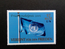 UNO WIEN MI-NR. 350 POSTFRISCH(MINT) FRIEDENSNOBELPREISES FÜR KOFI ANNAN 2001 FLAGGE - Nuovi