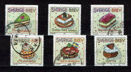 Sweden 1998 - Yv 2046/51 - Patisseries, Gâteau, Gebak, Backwaren, Torte  - Used - Used Stamps