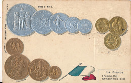 LA FRANCE      RELIEF  GAUFRE    2 SCANS - Coins (pictures)