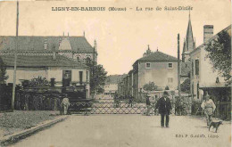 55 - Ligny En Barrois - La Rue De Saint Dizier - Animée - Correspondance - CPA - Voir Scans Recto-Verso - Ligny En Barrois