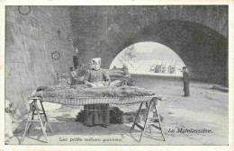 75 - Paris - Les Petits Métiers Parisiens - La Matelassière - Animée - Publicité Biscuits Germain Lyon Au Dos - CPA - Vo - Petits Métiers à Paris