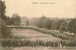 53 - Pontmain - Une Procession Au Calvaire - Animée - CPA - Voyagée En 1916 - Voir Scans Recto-Verso - Pontmain