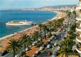 Automobiles - Nice - La Promenade Des Anglais - Le Bateau De Croisière Le Gallus - CPM - Voir Scans Recto-Verso - Passenger Cars