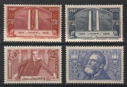 YT N° 316 à 319 - Neufs ** - MNH - Cote 127,00 € - Unused Stamps
