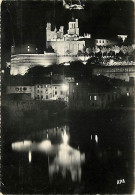 34 - Béziers - Cathédrale Saint Nazaire - Vue De Nuit - CPSM Grand Format - Voir Scans Recto-Verso - Beziers