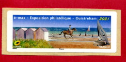 2021 - Vignette Lisa SPECIMEN Vierge - Exposition Philatélique Et E-max  à Ouistreham - 2010-... Illustrated Franking Labels