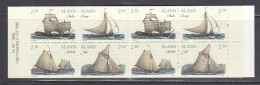Aland 1995 - Sailing Boats Of The Schaeren, Mi-Nr. 95/98 In Booklet, MNH** - Ålandinseln