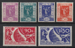 YT N° 322 à 327 - Neufs ** - MNH - Cote 130,00 € - Unused Stamps