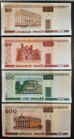 Belarus (4 Notes 2000) - 20 (P24.1) + 50 (P25b) + 100 (P26b) + 200 (P27b) Roubles - UNC - Wit-Rusland