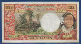 NEW CALEDONIA - Nouméa  - P.61 – 1000 Francs ND (1969) UNC-, S/n X.1 91929 - Numea (Nueva Caledonia 1873-1985)