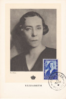 Carte Maximum Belgique 1938 457 Reine Elisabeth - 1934-1951