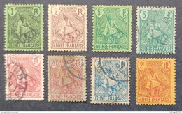 COLONIE FRANCE GUINEE FRANCAISE 1904 BERGER PULAS CAT YVERT N 18-19-21-36-22-38-25---(31 MNH) MNH MNHLOBLITERE - Usados