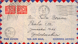 1953 KITCHENER ONTARIO - PRAGA , SOBRE CIRCULADO , CORREO AÉREO - Cartas & Documentos