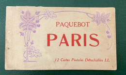001262/ Paris Paquebot 12 Cartes - Lotes Y Colecciones